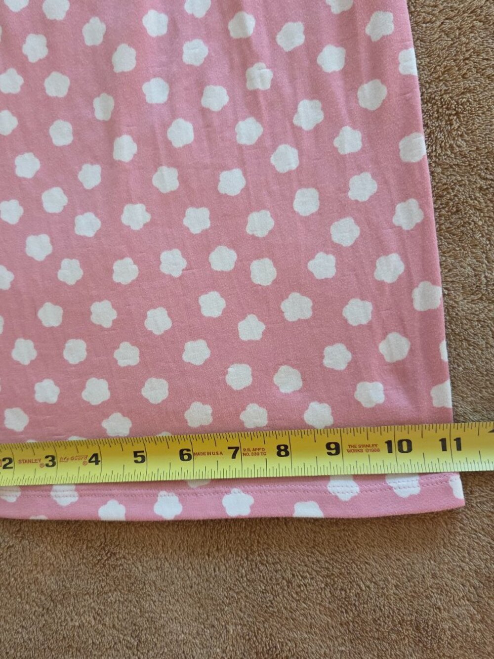 Kate Spade Pajama Set Size S Pink Clouds Short Sleeve Wide Capris ID SKYKH Cozy - Picture 12 of 14